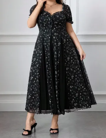 Rochie lunga SHEIN CURVE, negru