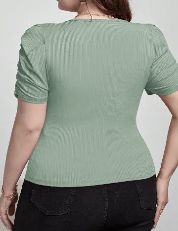 Tricou SHEIN CURVE, verde