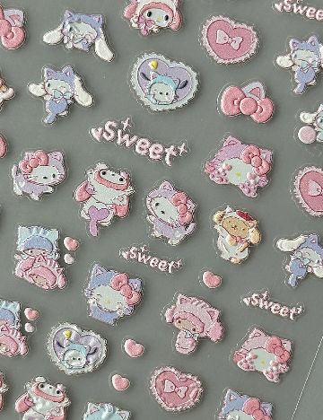 Set stickere pentru unghii SHEIN, mix culori