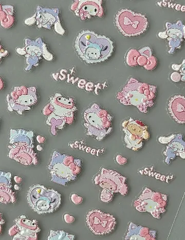 Set stickere pentru unghii SHEIN, mix culori