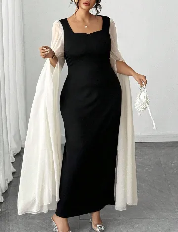 Rochie lunga SHEIN CURVE, negru