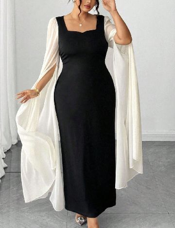 Rochie lunga SHEIN CURVE, negru