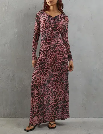 Rochie lunga WAREHOUSE, animal print