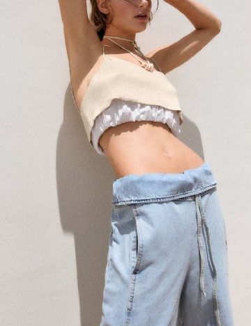 Top Zara, crem