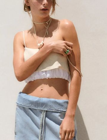Top Zara, crem