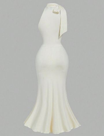 Rochie medie SHEIN, ecru