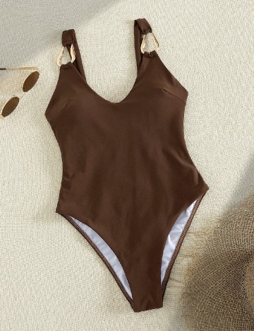 Costum de baie SHEIN, maro