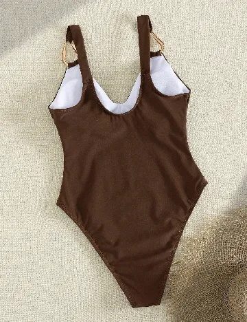 Costum de baie SHEIN, maro