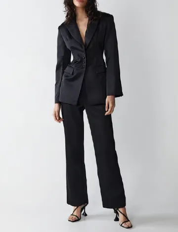 Pantaloni WAREHOUSE, negru