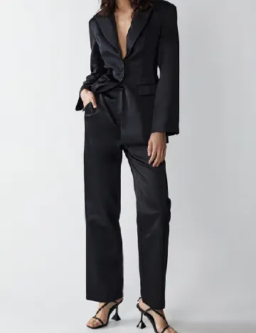 Pantaloni WAREHOUSE, negru