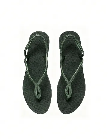 Slapi havaianas, verde