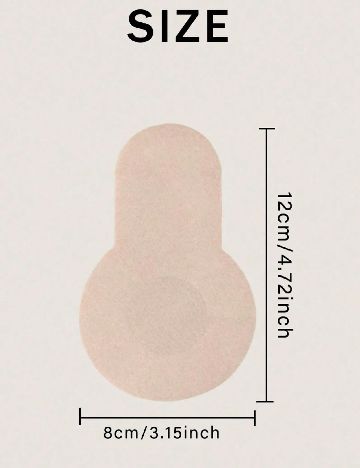 Patch-uri pentru sani 10 bucati SHEIN, nude
