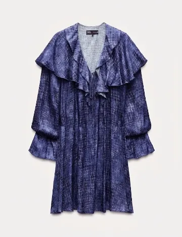 Rochie scurta Zara, albastru