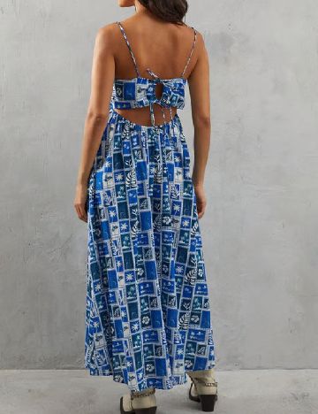 Rochie lunga WAREHOUSE, albastru