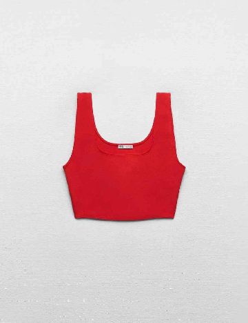 Top Zara, rosu