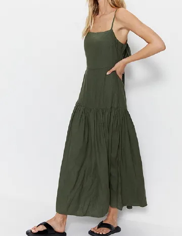 Rochie lunga WAREHOUSE, verde