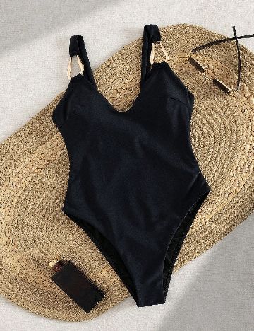 Costum de baie SHEIN, negru
