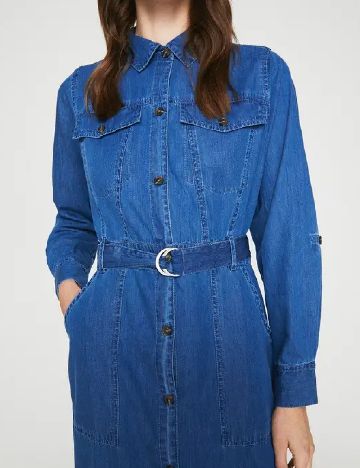 Rochie medie WAREHOUSE, albastru