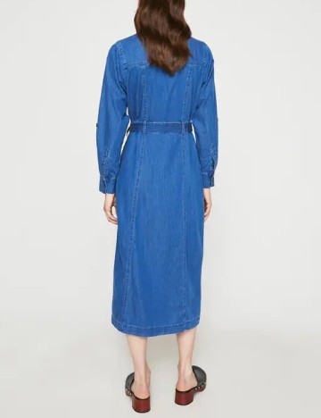 Rochie medie WAREHOUSE, albastru