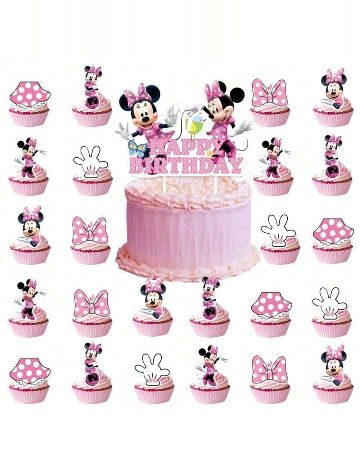 Set accesorii pentru tort, 25 bucati SHEIN, mix culori