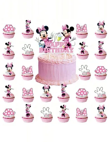 Set accesorii pentru tort, 25 bucati SHEIN, mix culori