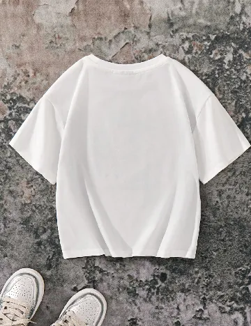 Tricou Shein Kids, alb