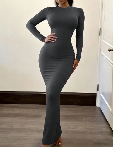 Rochie lunga SHEIN, gri