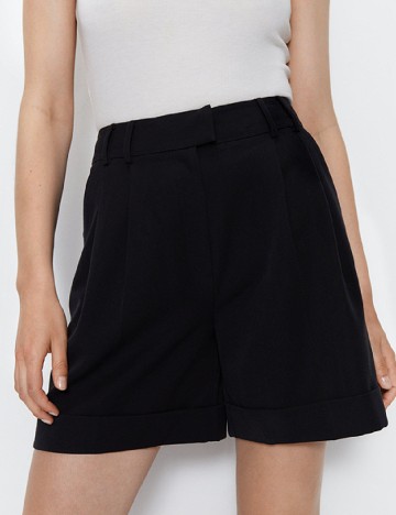 Pantaloni scurti WAREHOUSE, negru