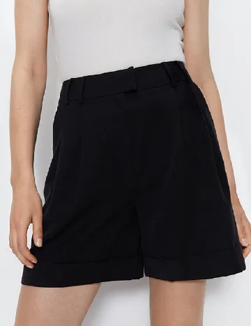 Pantaloni scurti WAREHOUSE, negru