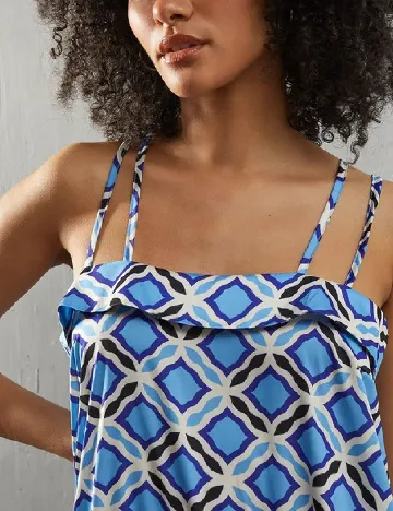 Rochie lunga WAREHOUSE, albastru