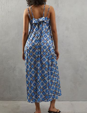 Rochie lunga WAREHOUSE, albastru