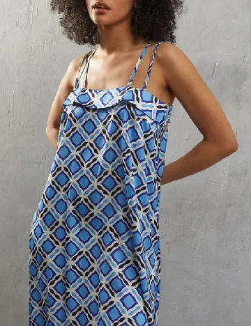 Rochie lunga WAREHOUSE, albastru