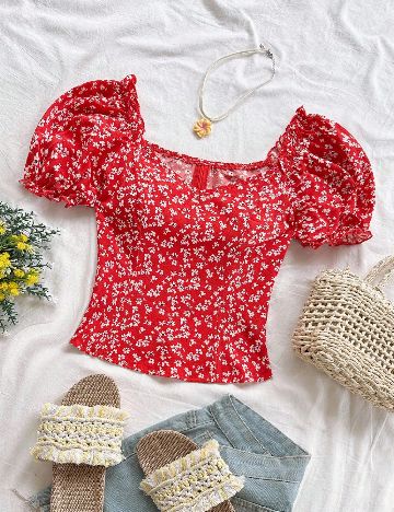 Top SHEIN, rosu