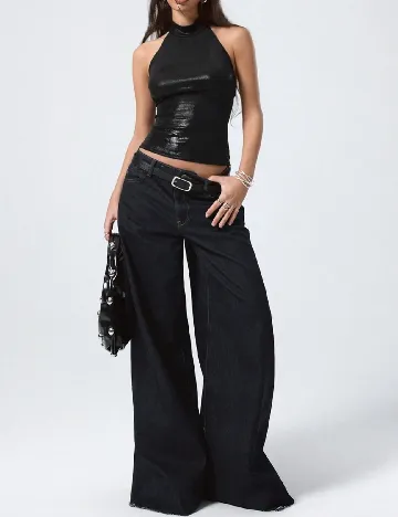 Top SHEIN, negru