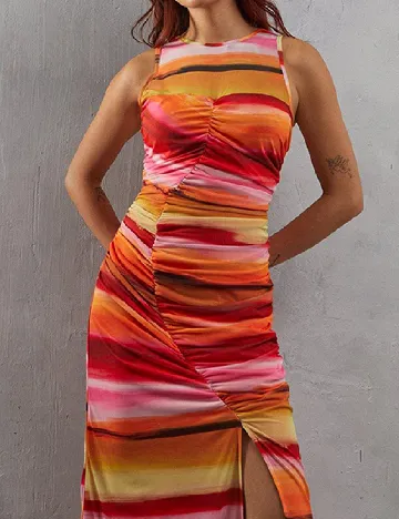 Rochie lunga WAREHOUSE, mix culori