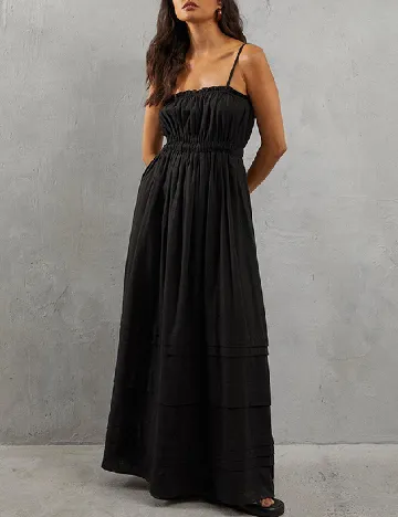 Rochie lunga WAREHOUSE, negru