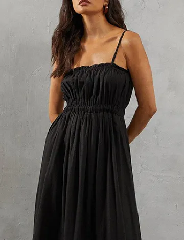 Rochie lunga WAREHOUSE, negru