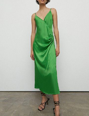 Rochie lunga WAREHOUSE, verde