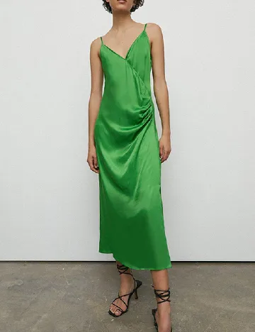 Rochie lunga WAREHOUSE, verde