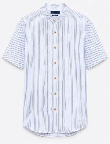 Camasa Zara, alb/albastru