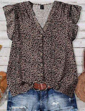 Bluza Emery Rose Curve, animal print