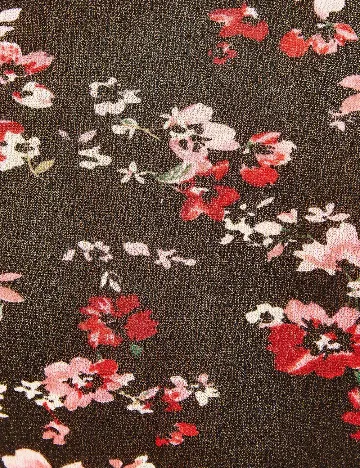 Bluza Bershka, negru floral