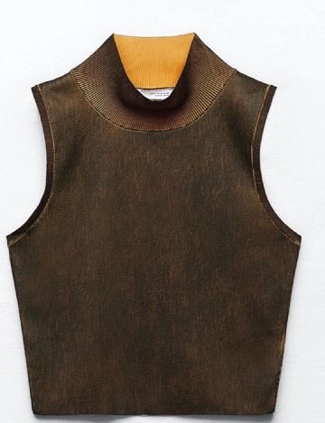 Top Zara, verde