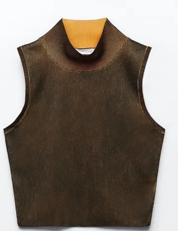 Top Zara, verde