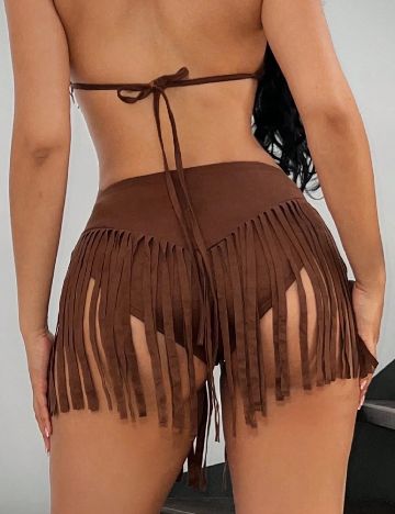 Pantaloni scurti SHEIN, maro