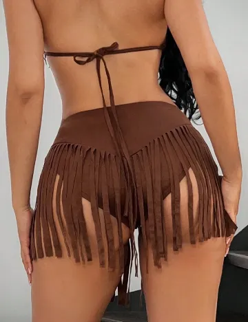 Pantaloni scurti SHEIN, maro