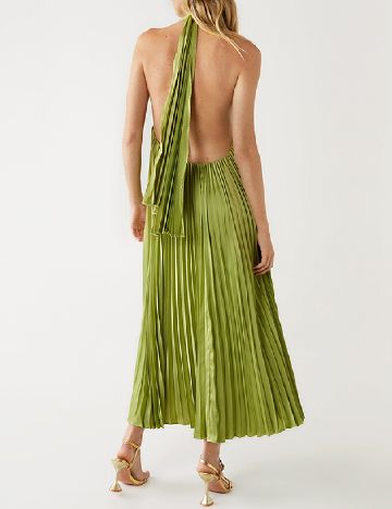 Rochie lunga WAREHOUSE, verde