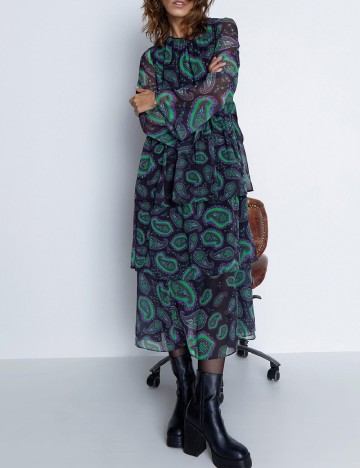 Rochie lunga WAREHOUSE, mix culori