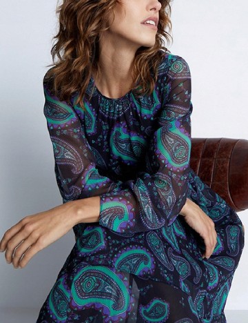 Rochie lunga WAREHOUSE, mix culori