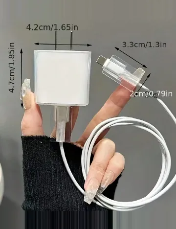 Husa pentru acumulator si cablu SHEIN, transparent